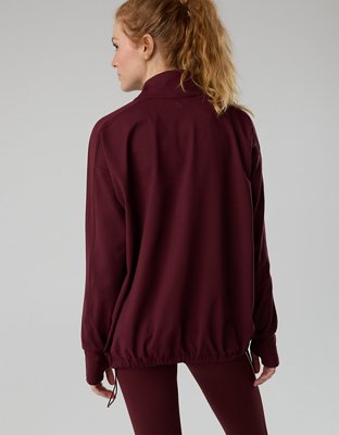 OFFLINE By Aerie The Hugger Oversized Full Zip Jacket - Royal Berry