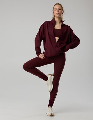 OFFLINE By Aerie The Hugger Oversized Full Zip Jacket - Royal Berry