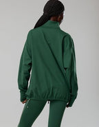 OFFLINE By Aerie The Hugger Oversized Full Zip Jacket - Rugged Green