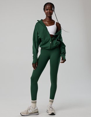OFFLINE By Aerie The Hugger Oversized Full Zip Jacket - Rugged Green