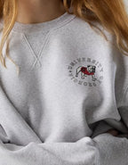 Georgia Bulldogs OFFLINE By Aerie Crewneck - Light Heather Gray