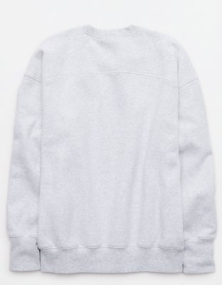 Ohio State Buckeyes OFFLINE By Aerie Crewneck - Light Heather Gray