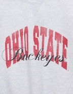 Ohio State Buckeyes OFFLINE By Aerie Crewneck - Light Heather Gray