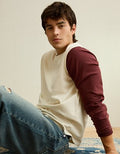 AE Relaxed Fit Long-Sleeve Sport T-Shirt - Deep Burgundy