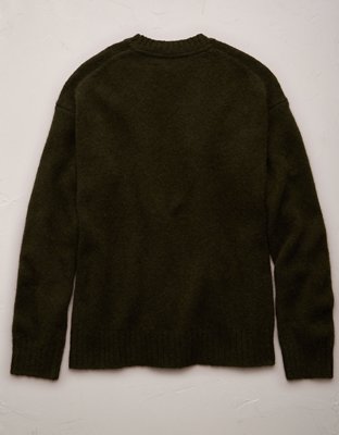 AE77 Premium Alpaca-Blend Sweater - Olive