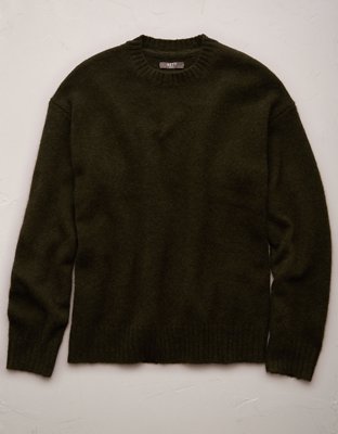 AE77 Premium Alpaca-Blend Sweater - Olive