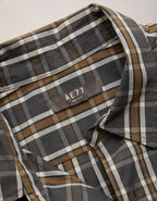 AE77 Premium Relaxed Striped Poplin Button-Up Shirt - Multi