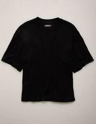 AE77 Premium Boxy T-Shirt - Black
