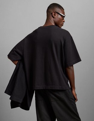 AE77 Premium Boxy T-Shirt - Black