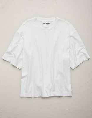 AE77 Premium Boxy T-Shirt - White