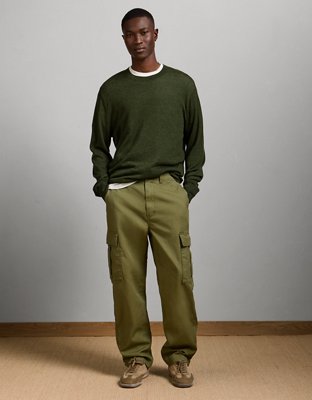 AE77 Premium Merino Wool Sweater - Olive