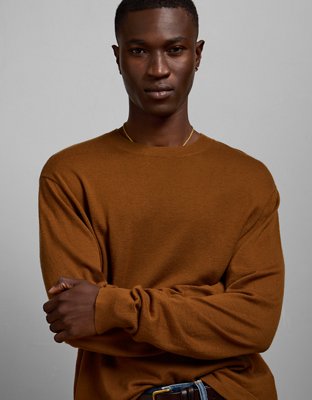 AE77 Premium Merino Wool Sweater - Orange