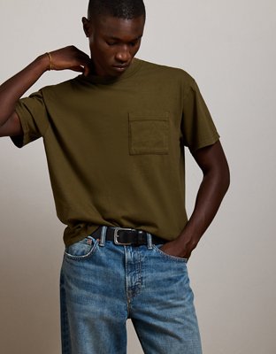 AE77 Premium Military Pocket T-Shirt - Olive