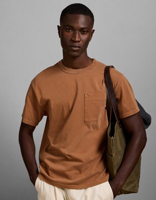 AE77 Premium Military Pocket T-Shirt - Orange