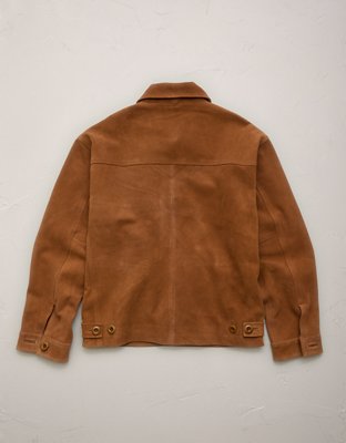 AE77 Suede Trucker Jacket - Cognac