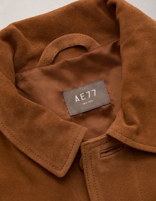 AE77 Suede Trucker Jacket - Cognac