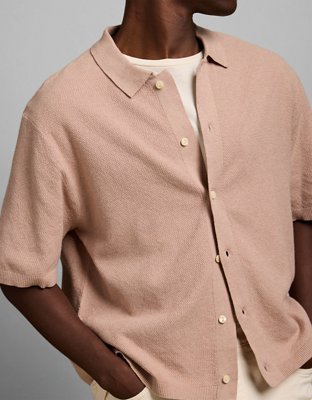 AE77 Pique Resort Shirt - Mauve