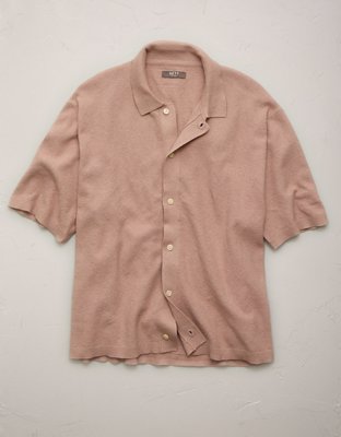 AE77 Pique Resort Shirt - Mauve
