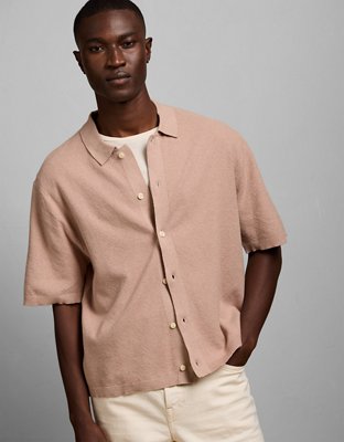 AE77 Pique Resort Shirt - Mauve