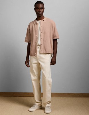AE77 Pique Resort Shirt - Mauve