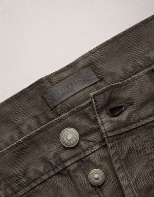 AE77 Hemp-Blend Relaxed Pant - Brown