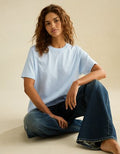 AE Relaxed Fit Everyday Luxe T-Shirt - Ice Blue
