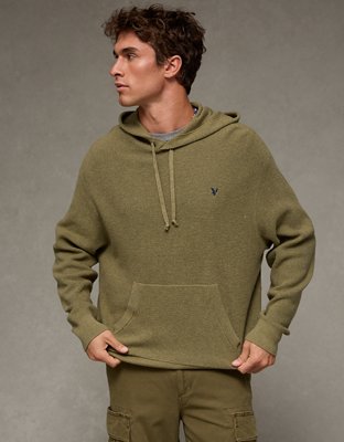 AE Lightweight Icon Sweater Hoodie - Olive