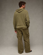 AE Lightweight Icon Sweater Hoodie - Olive