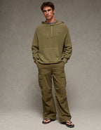 AE Lightweight Icon Sweater Hoodie - Olive