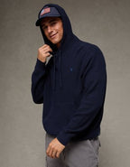 AE Lightweight Icon Sweater Hoodie - Navy