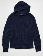 AE Lightweight Icon Sweater Hoodie - Navy