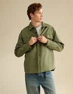 AE Boxy Fit Overshirt - Green