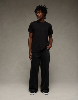 AE Slim Fit Lived-In T-Shirt - Black