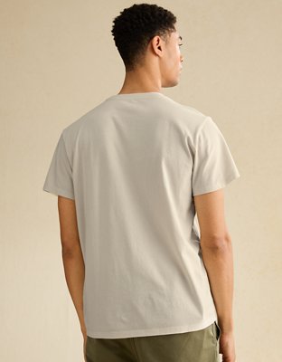 AE Slim Fit Lived-In T-Shirt - Bone Khaki