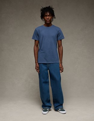 AE Slim Fit Lived-In T-Shirt - Navy