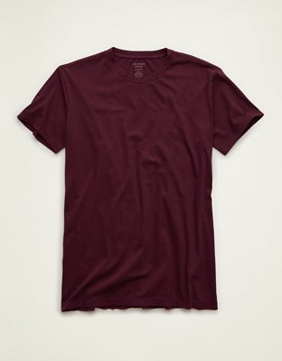 AE Slim Fit Lived-In T-Shirt - Burgundy