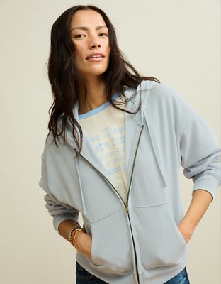 AE Full-Zip Hoodie - Light Blue
