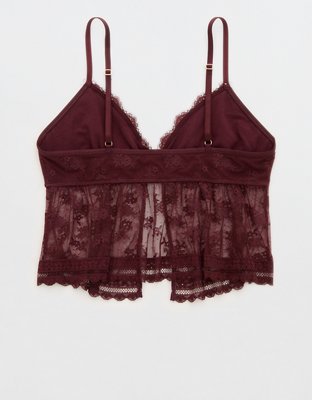 Show Off Midnight Romance Lace Bra Top - Royal Berry
