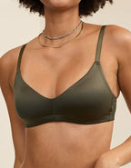 SMOOTHEZ Shine Bralette - Festive Olive