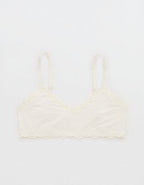 OVERSLEPT By Aerie Modal Lace Trim Bralette - Soft Muslin