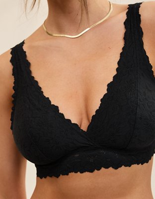 Mama By Aerie™ Rosey Lace Nursing Bralette - True Black