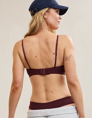 Superchill Seamless Rib Padded Scoop Bralette - Royal Berry