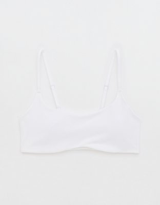 OFFLINE By Aerie The Hugger Curved Band Sports Bra - White