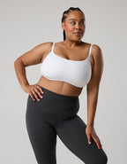 OFFLINE By Aerie The Hugger Curved Band Sports Bra - White