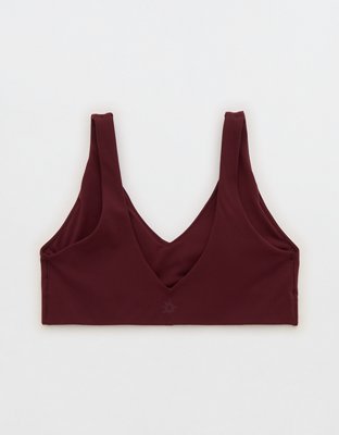 OFFLINE By Aerie Real Me XTRA Classic Double V Sports Bra - Royal Berry