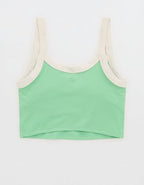 OFFLINE By Aerie Real Me Low Key Ringer Longline Sports Bra - So Fresh