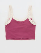 OFFLINE By Aerie Real Me Low Key Ringer Longline Sports Bra - Autumn Jam