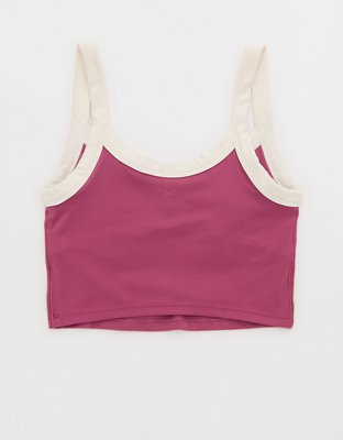 OFFLINE By Aerie Real Me Low Key Ringer Longline Sports Bra - Autumn Jam