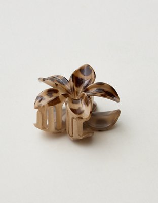 Aerie Flower Claw Clip - Torte