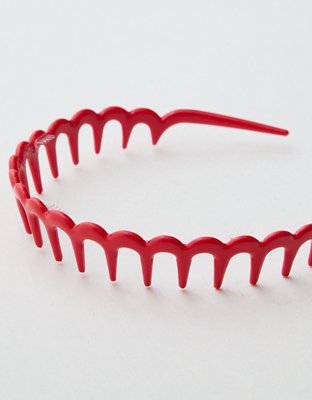 Aerie Zig Zag Headband - Bright Red